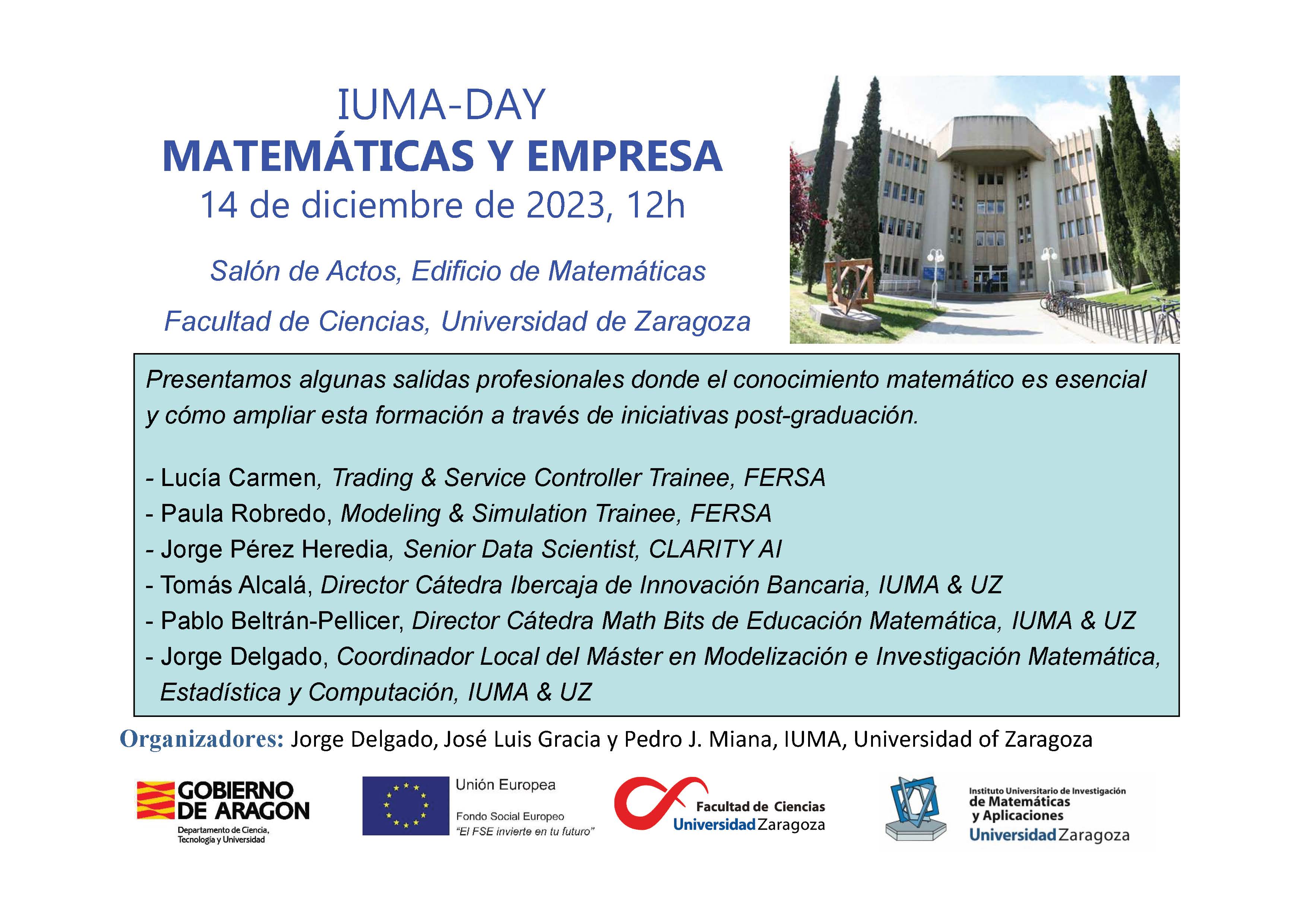 IUMA day Matemática y Empresa