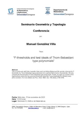 Seminario Geometría y Topología